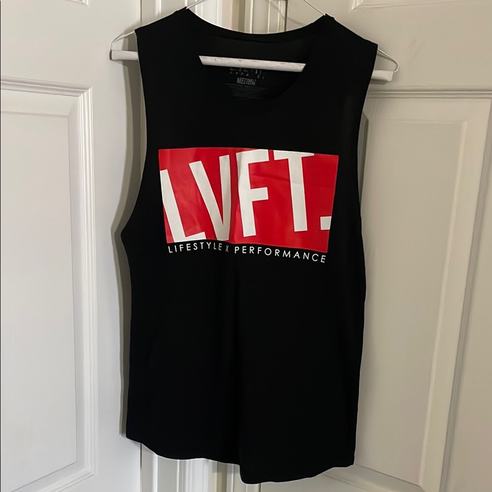 Black Muscle Tee LVFT Design